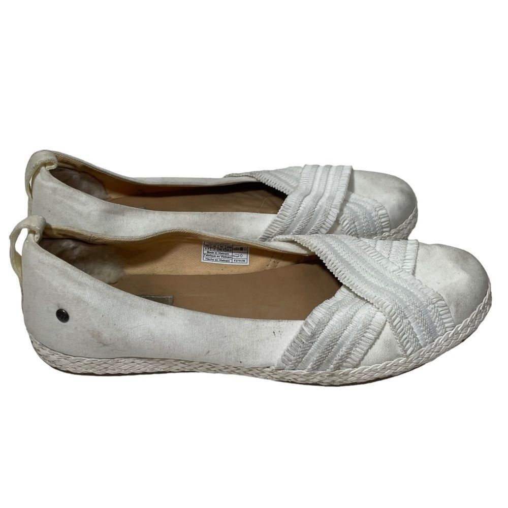 Ugg White Casual Beach Flats